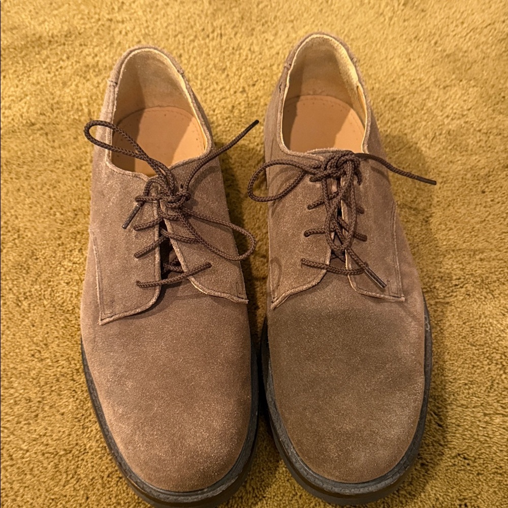 Jos. A. Bank Taupe Suede Oxfords